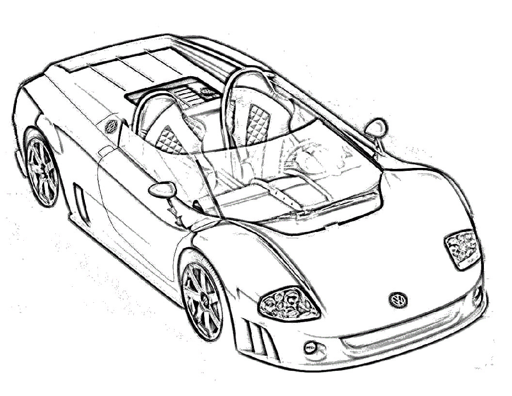 Race Car Coloring Pages Printable Free
 Simple Race Car Drawing at GetDrawings