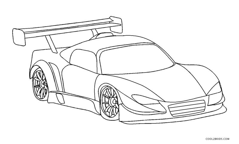 Race Car Coloring Pages Printable Free
 Free Printable Cars Coloring Pages For Kids
