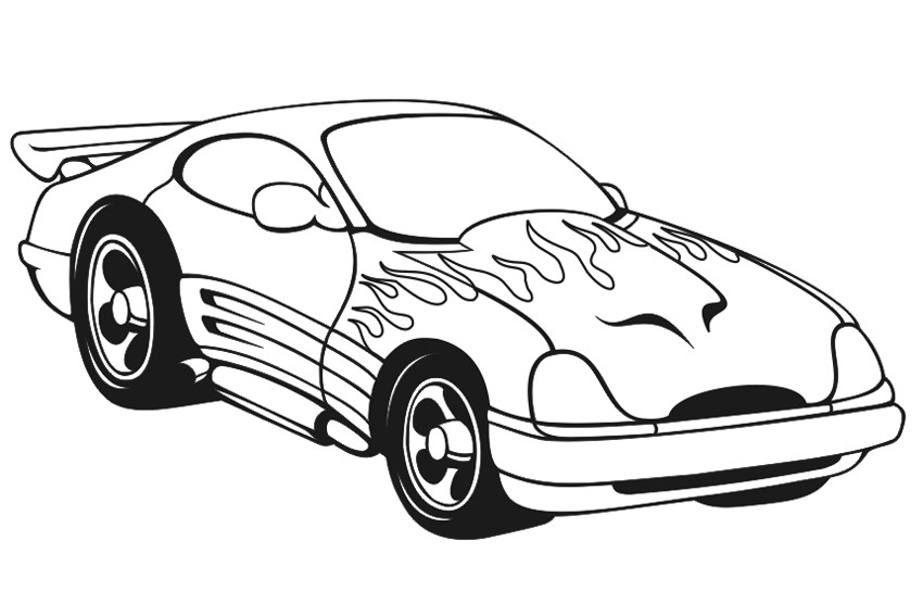 Race Car Coloring Pages Printable Free
 FUN & LEARN Free worksheets for kid ภาพระบายสี รถ