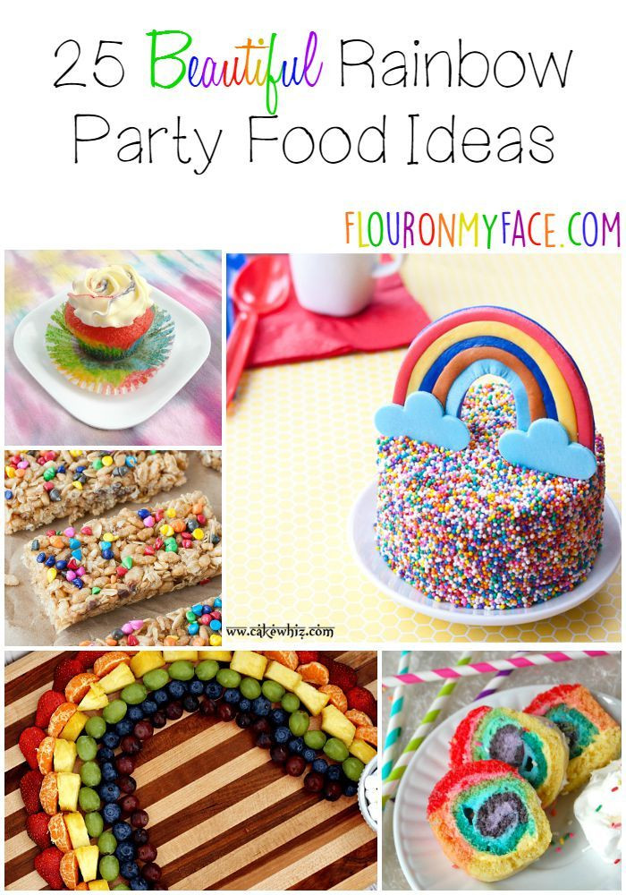 Rainbow Party Ideas Food
 25 Rainbow Party Food Ideas Flour My Face