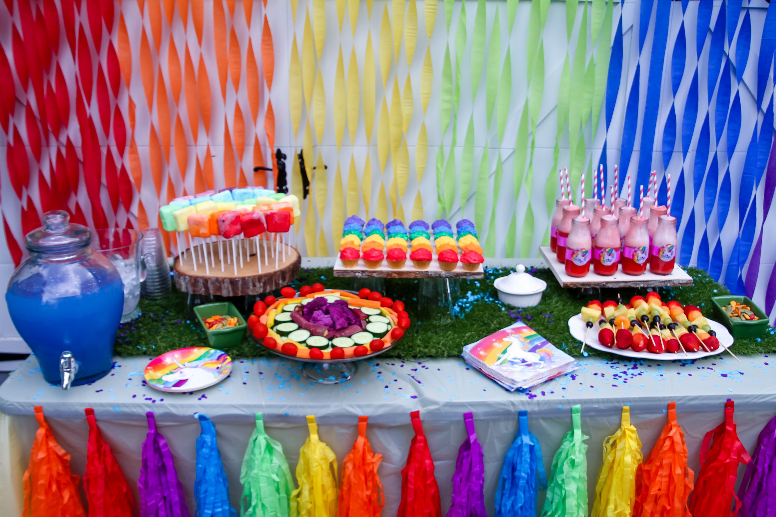 Rainbow Party Ideas Food
 Unicorn Rainbow birthday Party