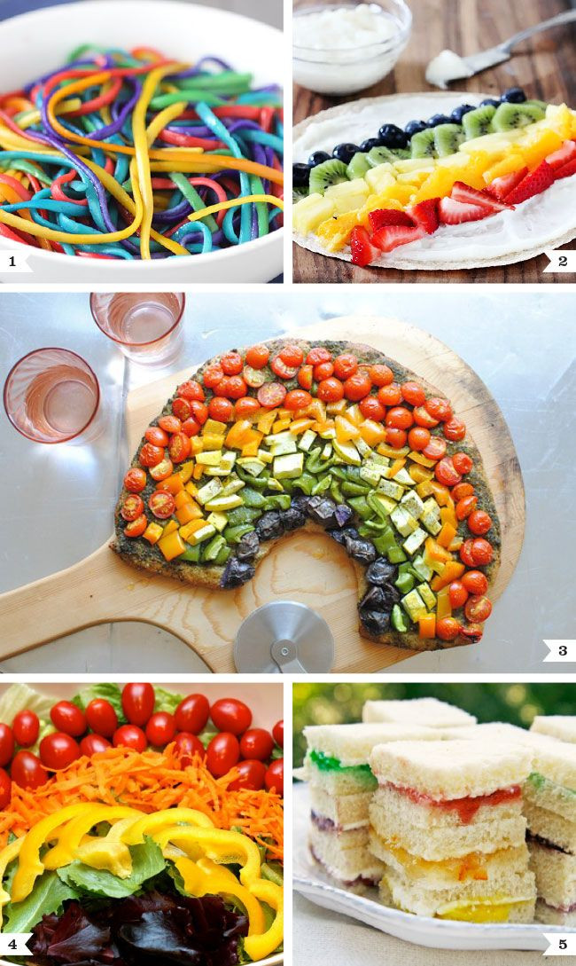 Rainbow Party Ideas Food
 Savory rainbow recipes