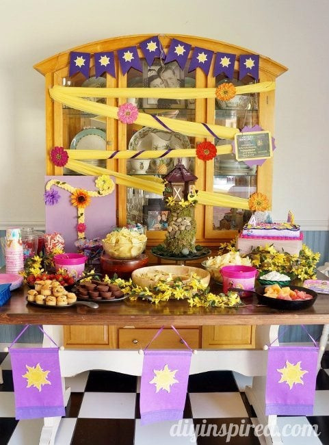 Rapunzel Birthday Decorations
 Rapunzel Birthday Party Ideas DIY Inspired