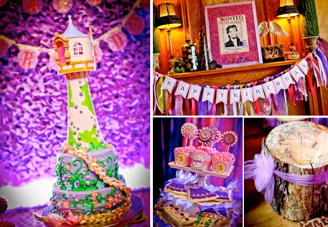 Rapunzel Birthday Decorations
 Kara s Party Ideas Rapunzel Tangled Princess Girl 3rd