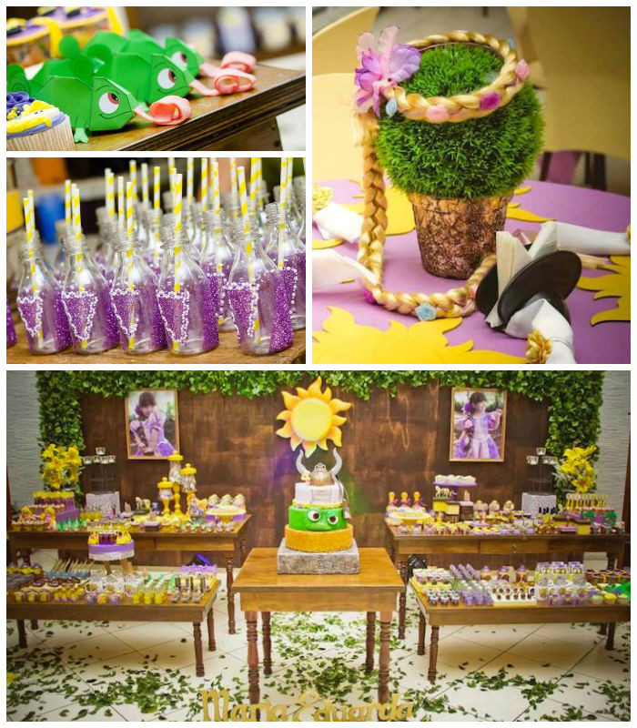 Rapunzel Birthday Decorations
 Kara s Party Ideas Tangled Rapunzel Themed Birthday Party