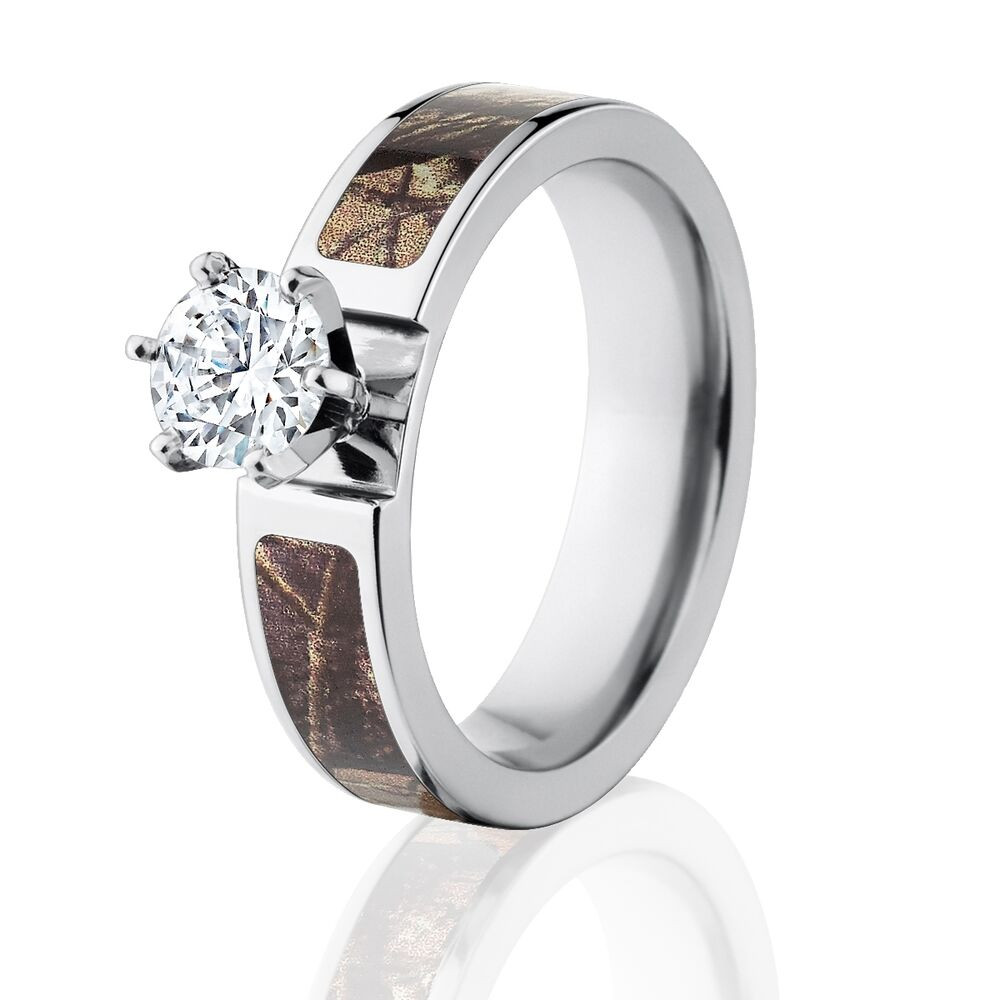 Realtree Camo Wedding Bands
 ficial Licensed Realtree AP Engagement Camo Bands 1CT CZ