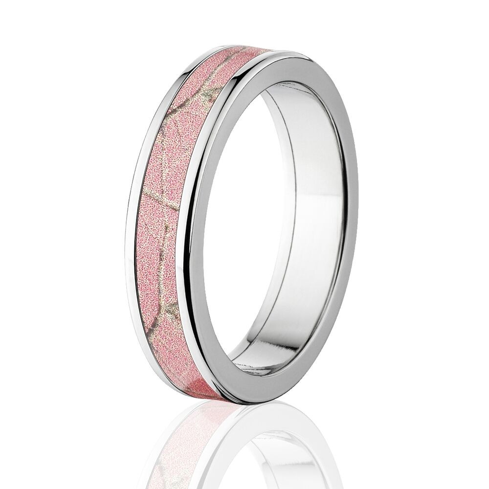 Realtree Camo Wedding Bands
 ficial Licensed RealTree Pink Camouflage Titanium Ring