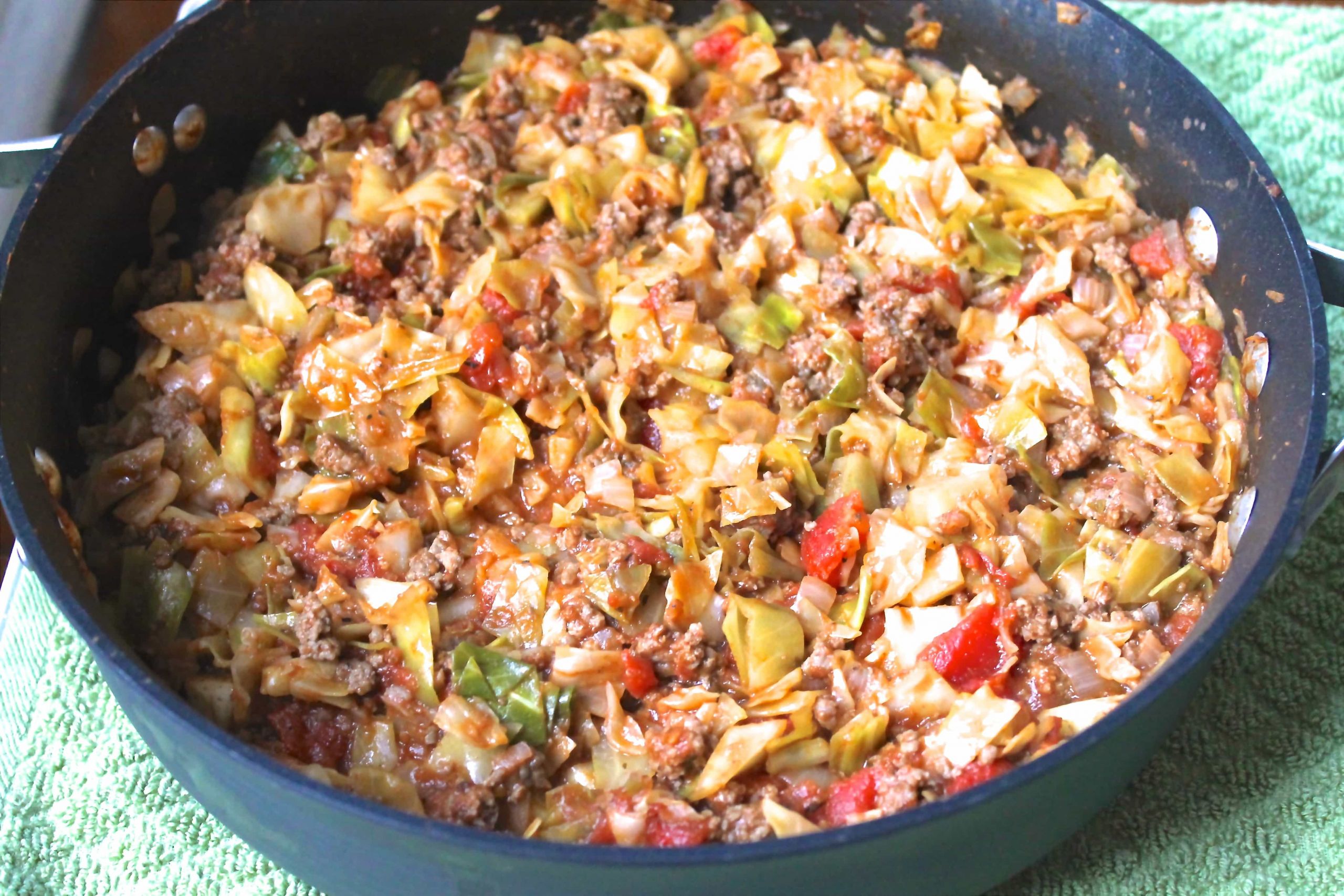 Recipe For Ground Beef
 Amish e Pan Ground Beef and Cabbage Skillet Smile Sandwich