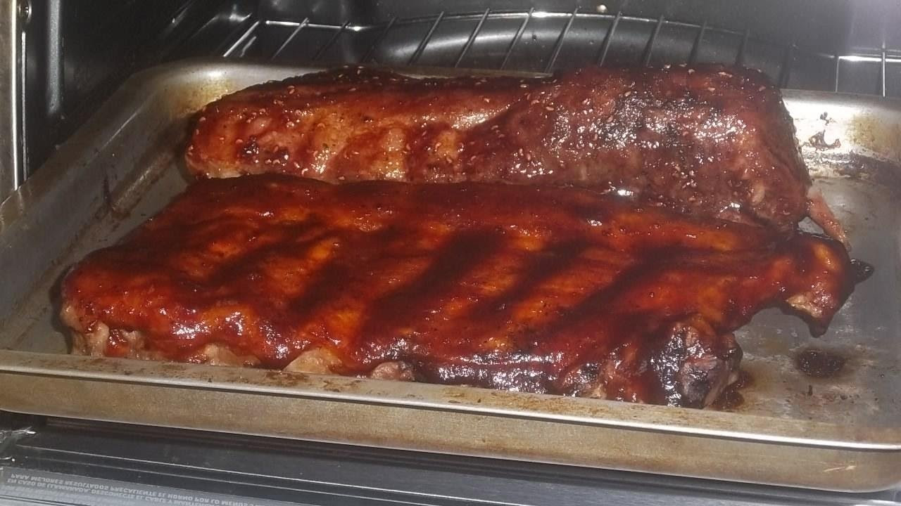 Recipes For Baby Back Ribs In Oven
 Easy Pork Baby Back Ribs Recipe Cooked in the Toaster Oven