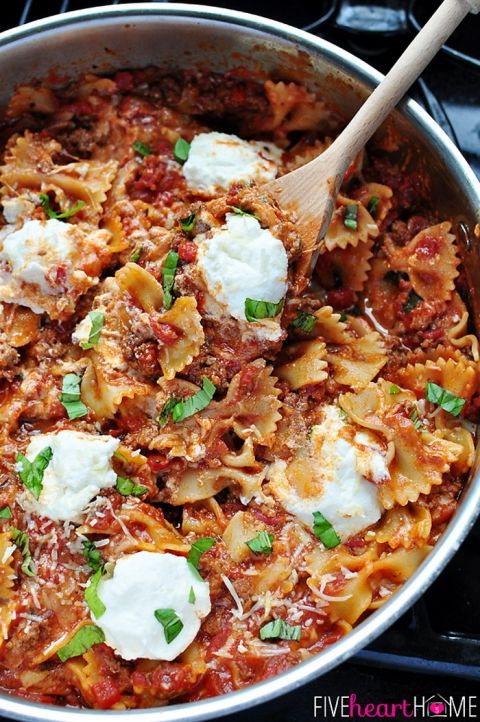Recipes Kids Will Like
 30 Minute Skillet Lasagna quick and easy savory and