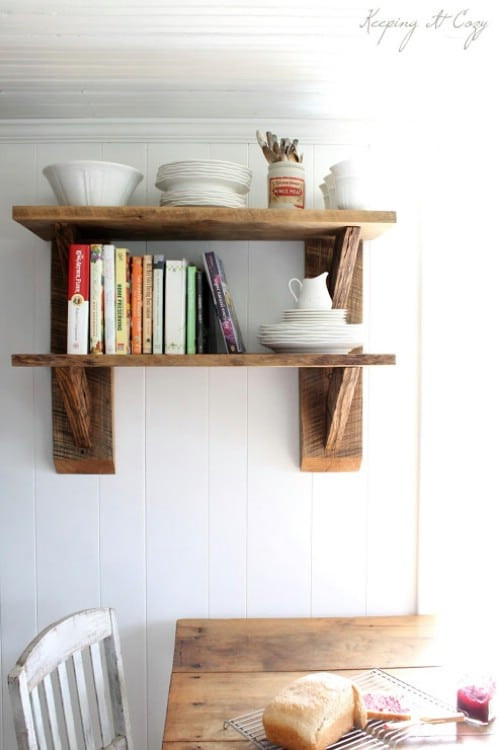 Reclaimed Wood Shelves DIY
 40 Brilliant DIY Shelves That Will Beautify Your Home