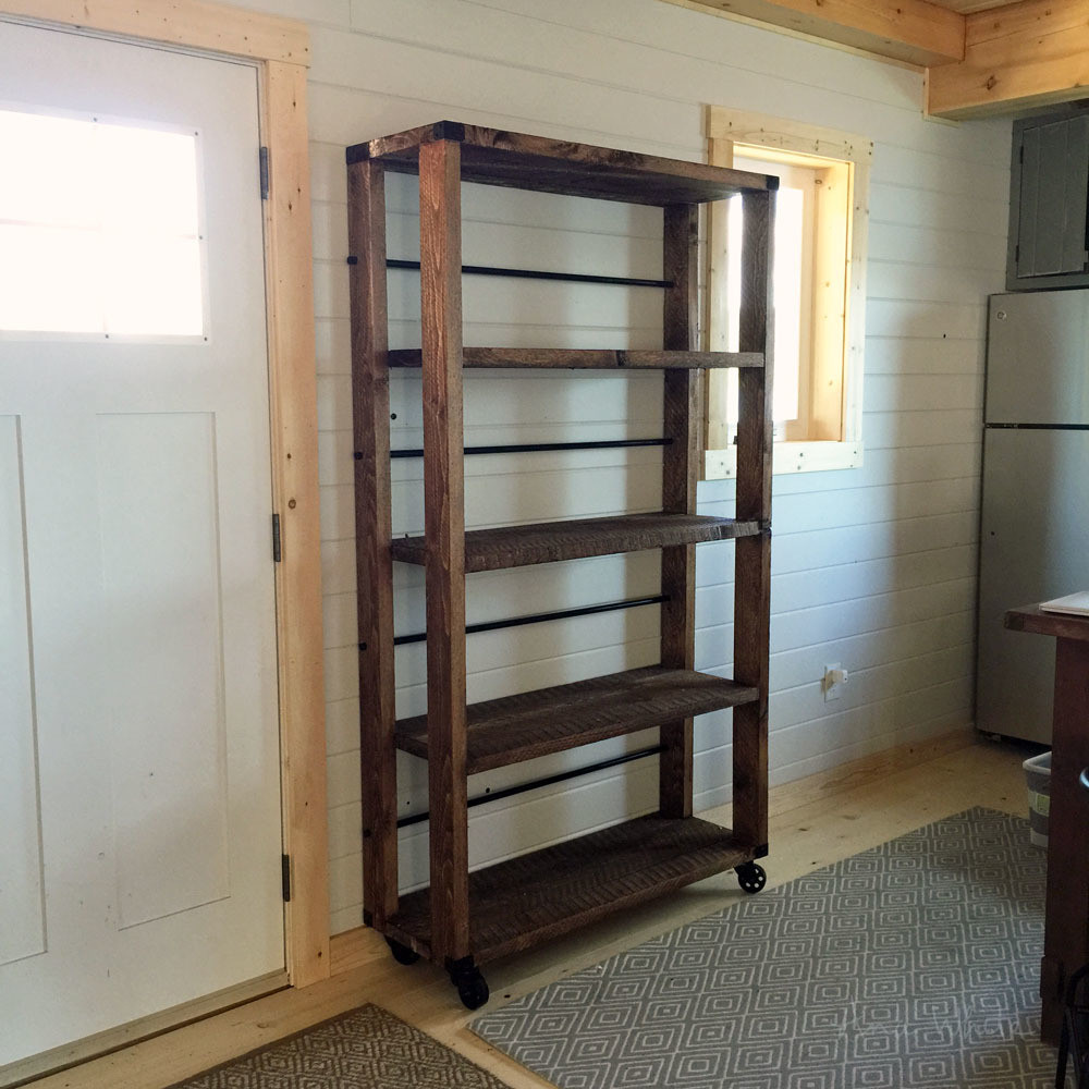 Reclaimed Wood Shelves DIY
 Reclaimed Wood Rolling Shelf Rumah Impian