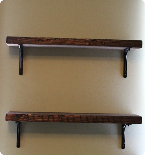Reclaimed Wood Shelves DIY
 Reclaimed Wood Shelf