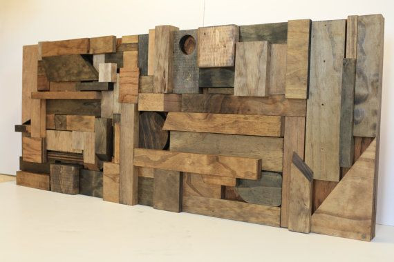 Reclaimed Wood Wall Art DIY
 Wood Wall Art Reclaimed Wood Art Scrap Wood Art by