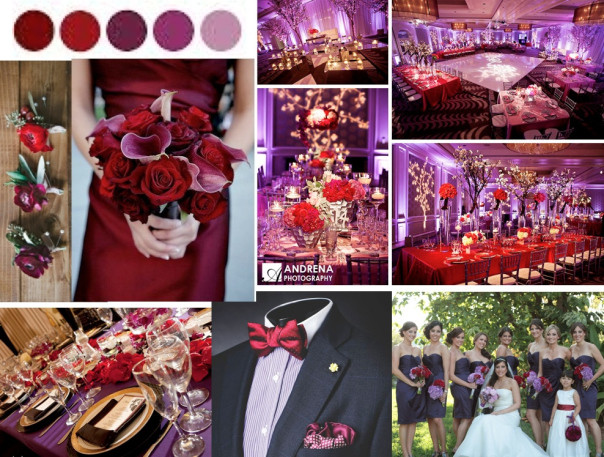 Red And Purple Wedding Theme
 Red inspiration boards