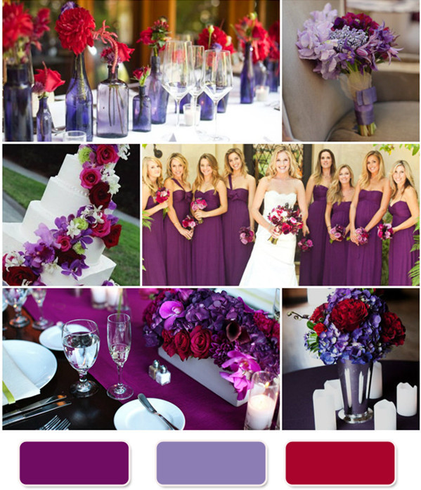 Red And Purple Wedding Theme
 The Red Wedding Color bination Ideas
