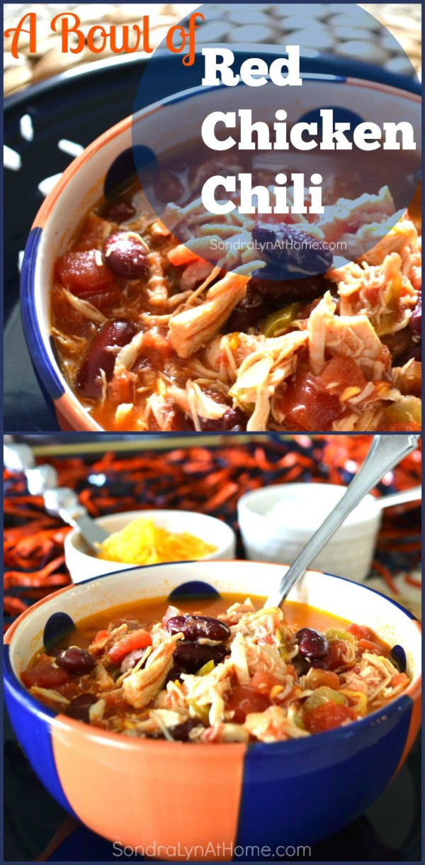 Red Chicken Chili Recipe
 Red Chicken Chili with Hunts Tomatoes and Rotel