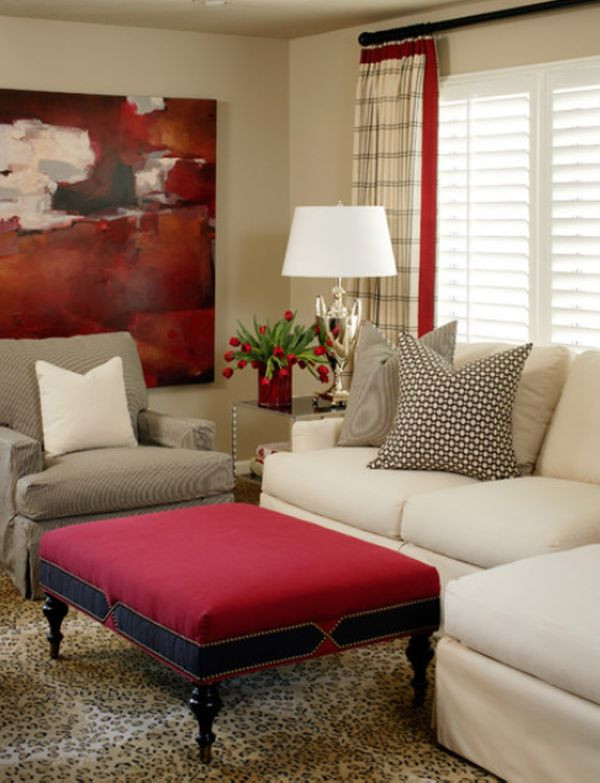 Red Living Room Decor
 How to work with red to create vibrant and elegant decors