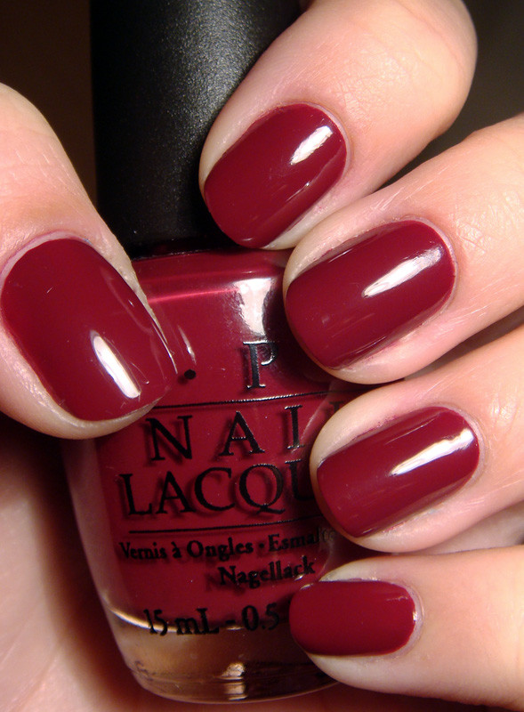 Red Nail Colors
 OPI – Just A Little Rösti At This