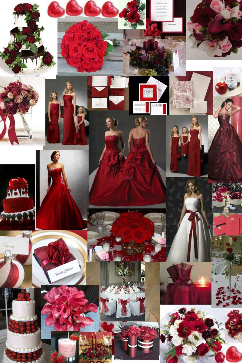 Red Wedding Theme
 Winter wedding theme – burgundy