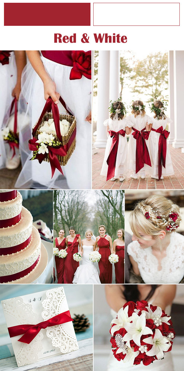Red Wedding Theme Ideas
 Six Classic Red Fall And Winter Wedding Color Palettes