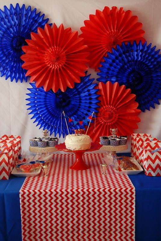 Red White And Blue Graduation Party Ideas
 224 best images about Graduation party on Pinterest