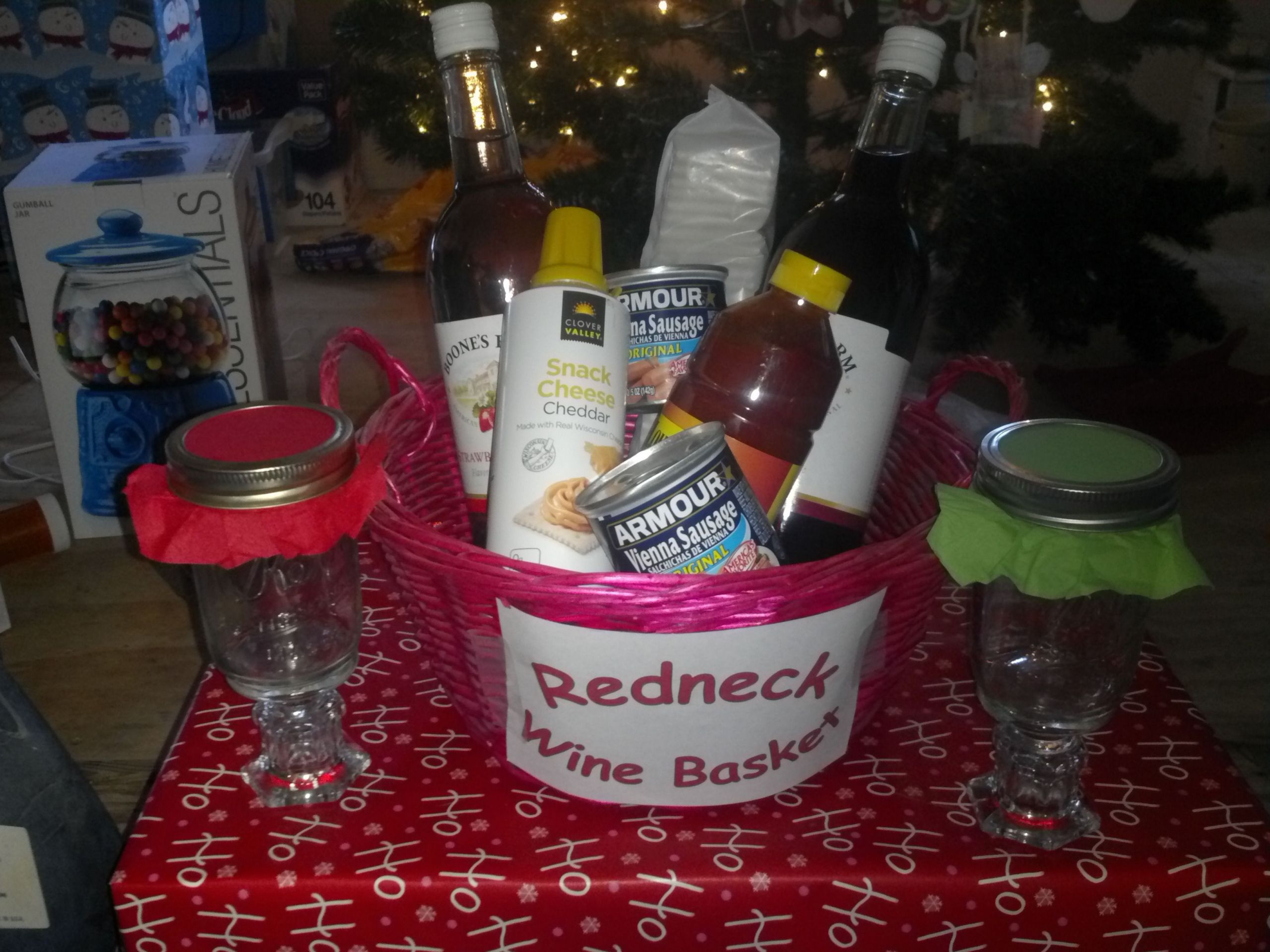 Redneck Wedding Gifts
 Redneck Wine Basket My Stuff Pinterest