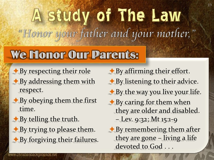 Respecting Your Mother Quotes
 Honor Your Father And Your Mother The Fifth mandment