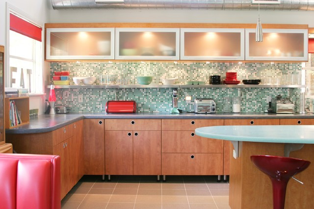 Retro Modern Kitchen
 Retro Kitchen Contemporary Kitchen Dallas by