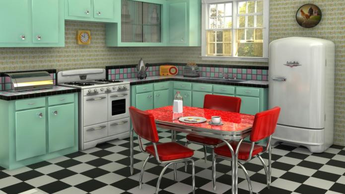 Retro Modern Kitchen
 10 Retro styled modern kitchens that prove the past is