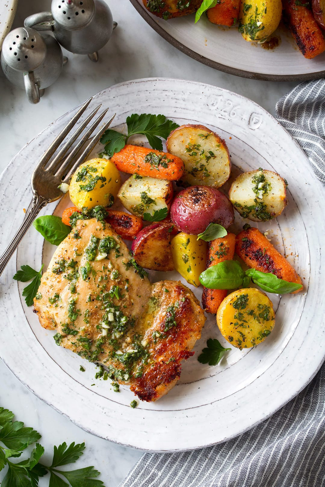 Roasted Chicken And Vegetable Recipe
 Roasted Chicken and Veggies with Garlic Herb Vinaigrette