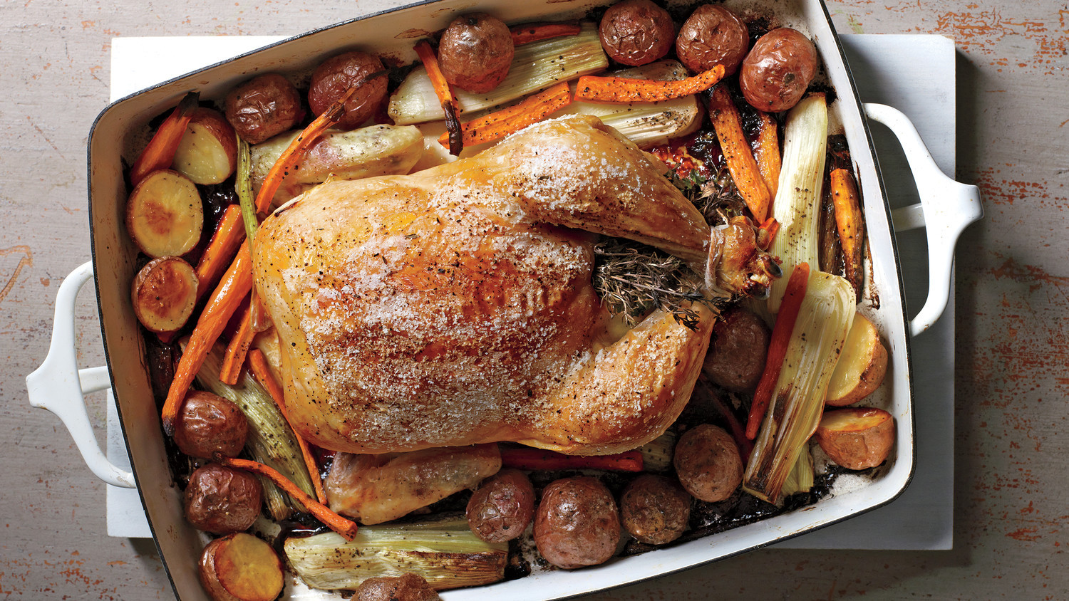 Roasted Chicken And Vegetable Recipe
 Herb Roasted Chicken and Ve ables