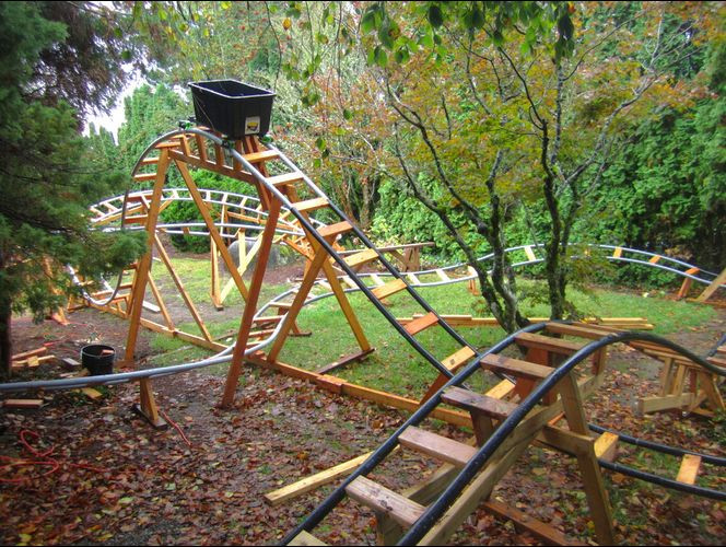 Roller Coaster In Backyard
 The Sweetest Grandfather In The World Builds Backyard