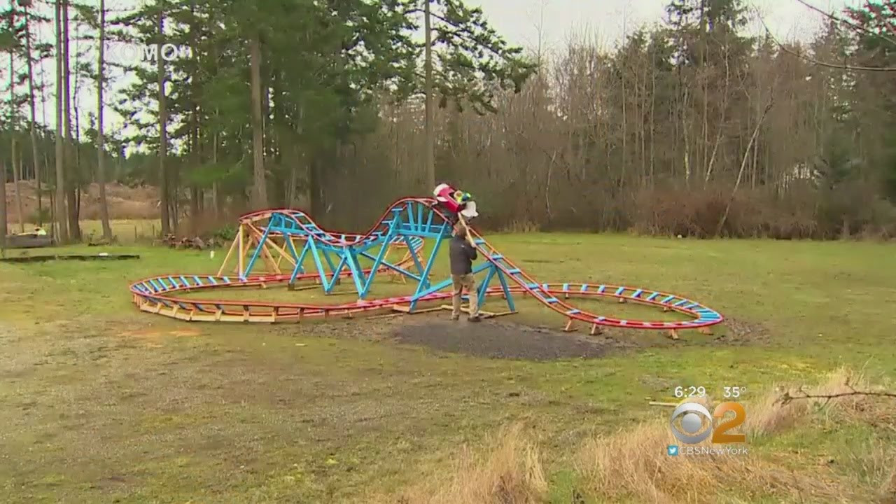 Roller Coaster In Backyard
 Dad Builds Backyard Roller Coaster