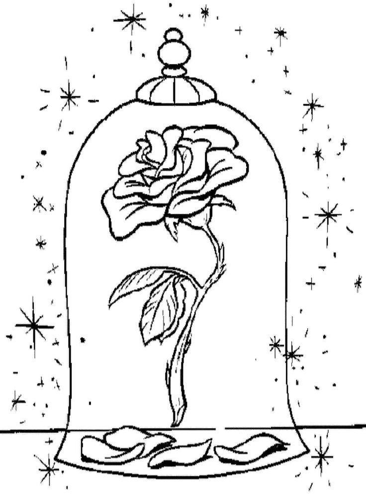 Rose Coloring Pages For Girls
 free printable coloring pages disney princess the beast