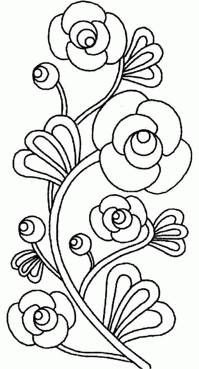 Rose Coloring Pages For Girls
 Rose Flowers Coloring Sheets Printable For Boys & Girls