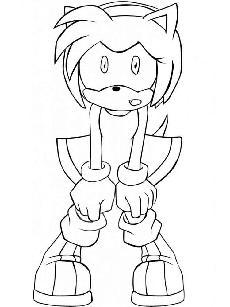 Rose Coloring Pages For Girls
 Amy Rose coloring pages Free Printable Amy Rose coloring