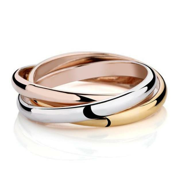 Russian Wedding Band
 Russian Wedding Ring Rose Gold White Gold Promise Rings