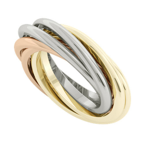 Russian Wedding Band
 Double Russian Wedding Ring Gemelle 9ct Gold StyleRocks