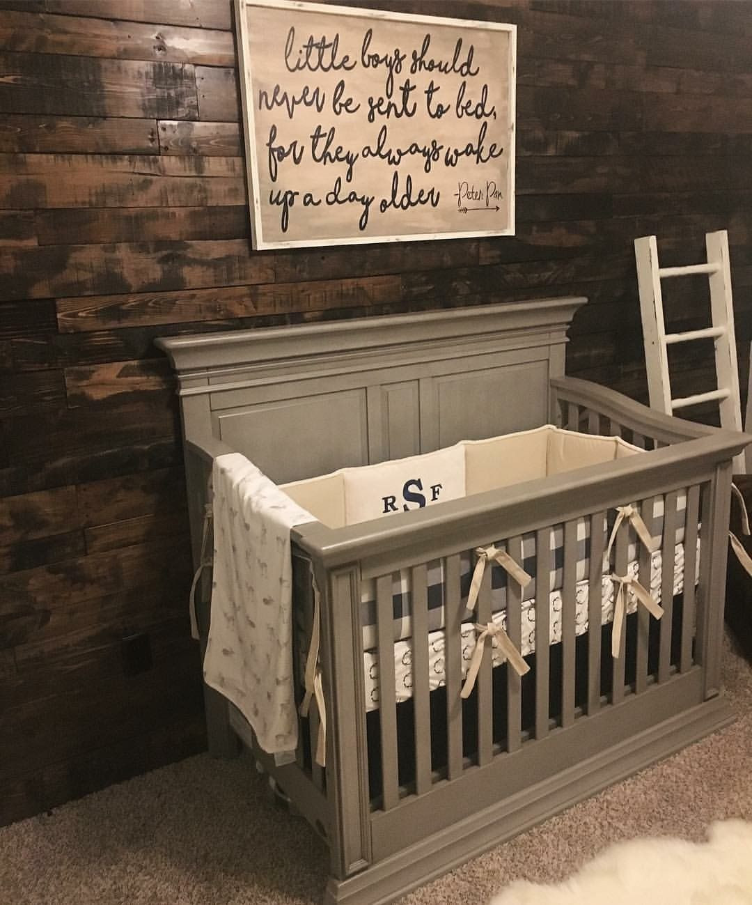 Rustic Baby Bedroom
 Perfect little nursery For the Kiddos
