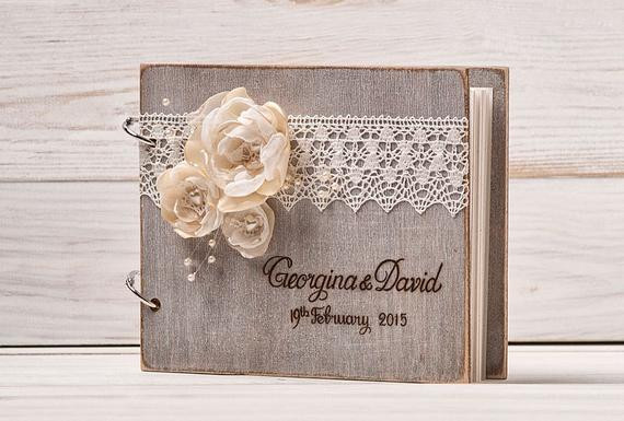 Rustic Guest Book For Wedding
 Wedding Guest Book Guest Book Rustic Guest Book Wedding
