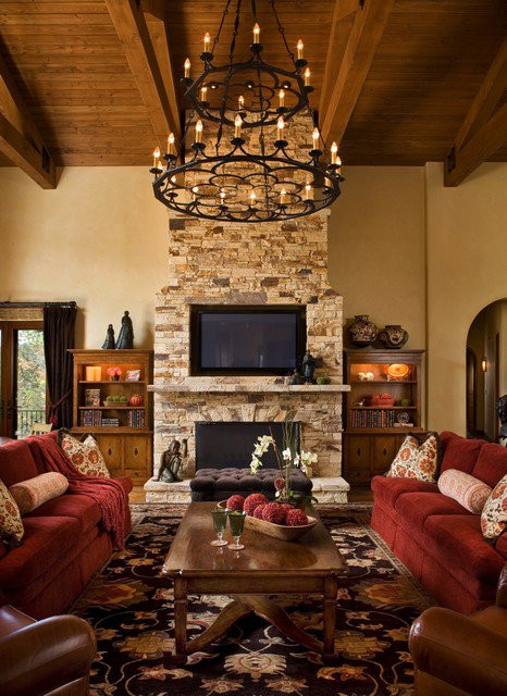 Rustic Living Rooms With Fireplace
 30 Stunning Rustic Living Room Ideas