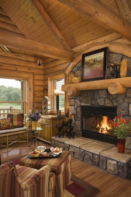 Rustic Living Rooms With Fireplace
 25 Rustic Living Room Design Ideas Decoration Love