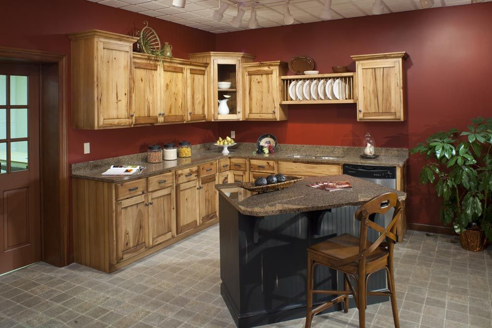 Rustic Paint Colors For Kitchen
 Rustic Hickory custom cabinetry