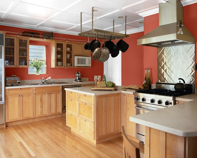 Rustic Paint Colors For Kitchen
 Making Your Home Sing Red Paint Colors for a Kitchen