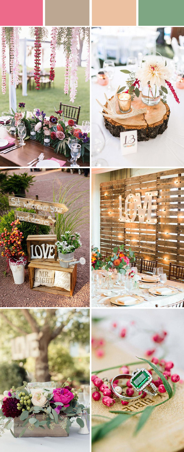Rustic Wedding Color Schemes
 Top 10 Elegant and Chic Rustic Wedding Color Ideas