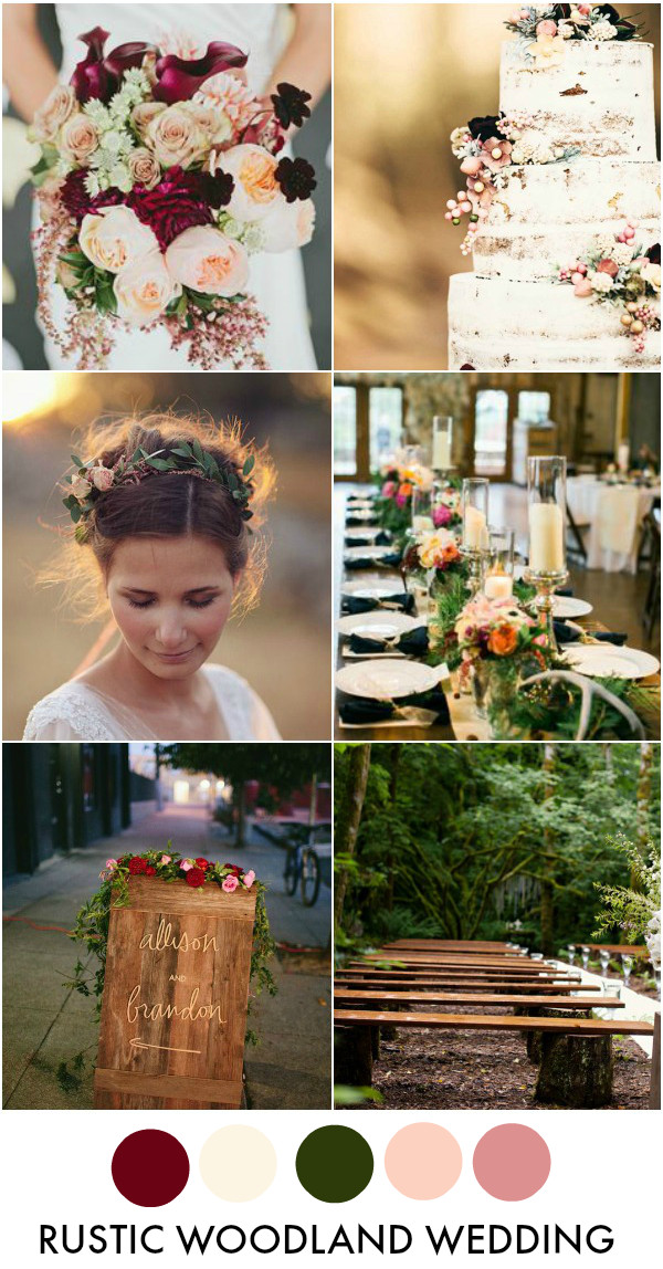Rustic Wedding Color Schemes
 La Petite Fashionista La Petite Wedding Designing a