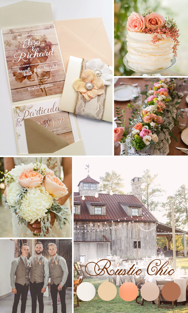 Rustic Wedding Color Schemes
 Virginia Rustic Chic wood and lace pocket fold
