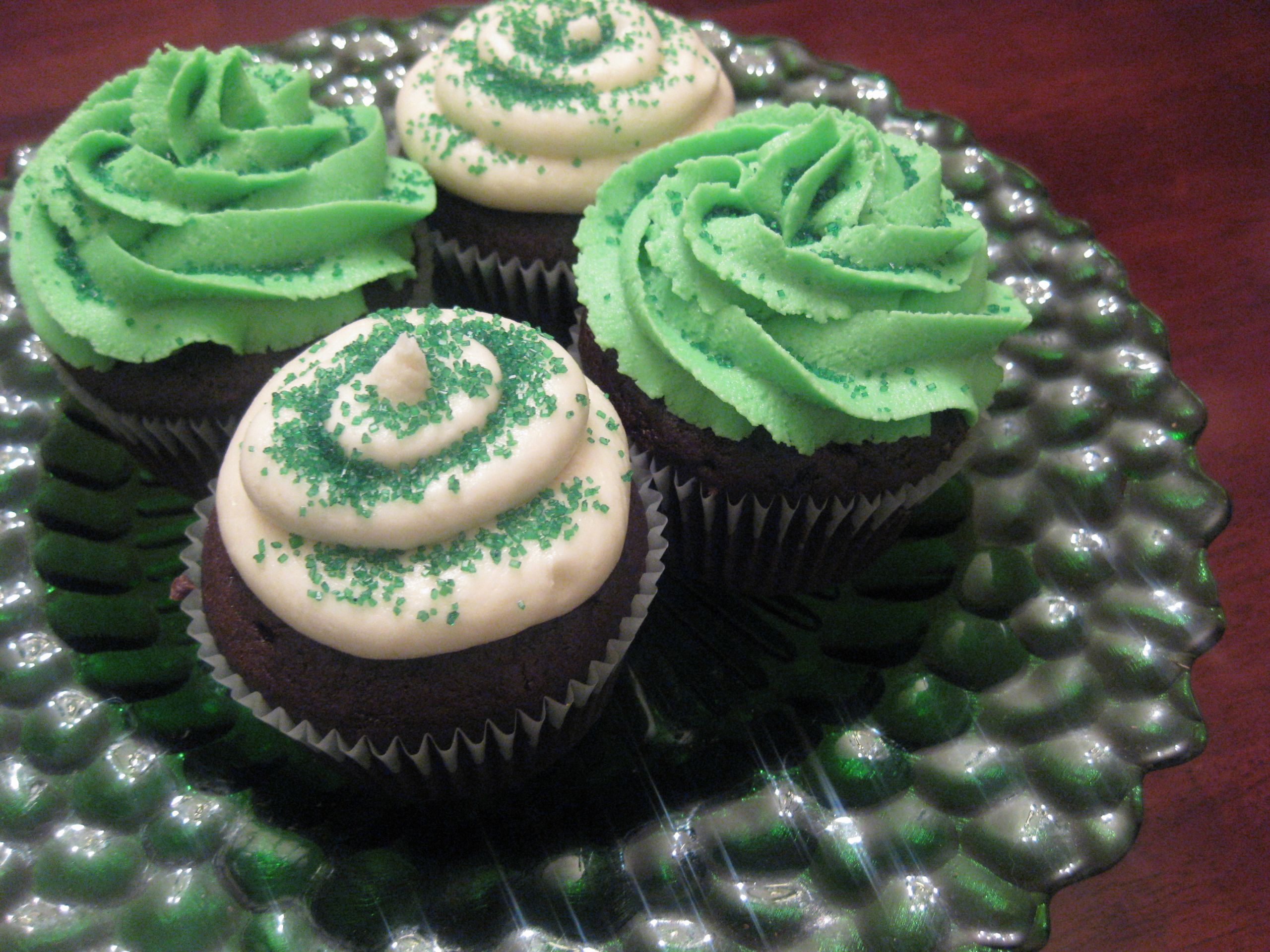 Saint Patrick Cupcakes
 St Patrick’s Day Irish Creme Cupcakes