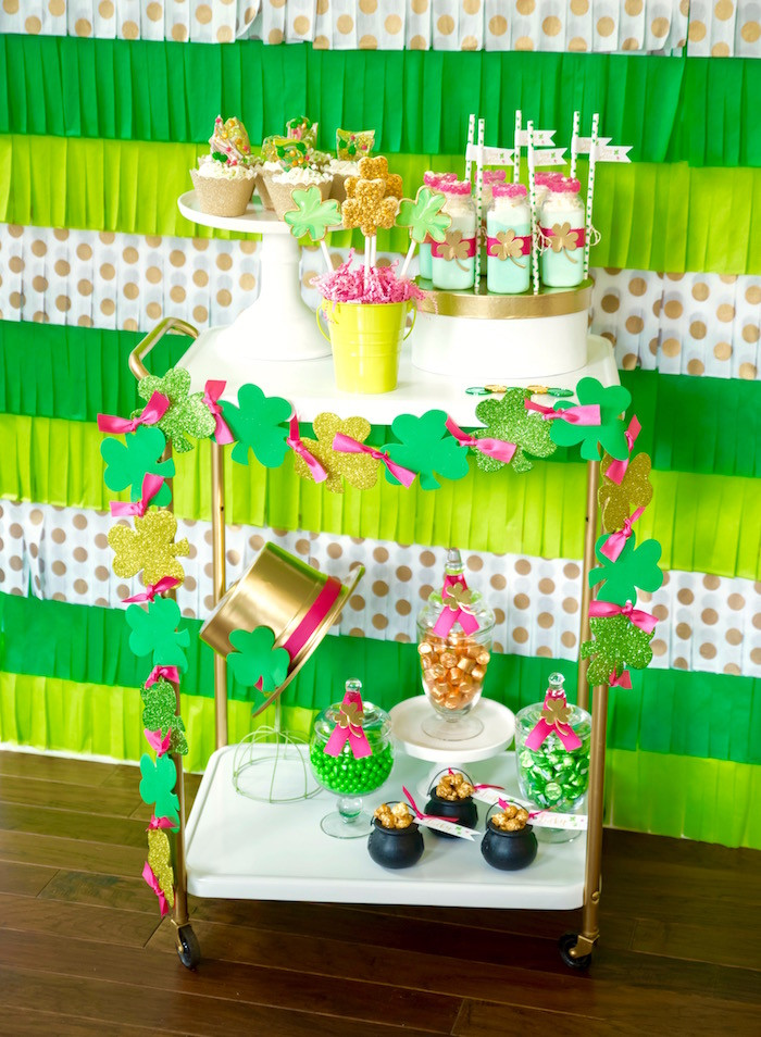 Saint Patrick Day Party Ideas
 Kara s Party Ideas "Stay Golden" St Patrick s Day Party